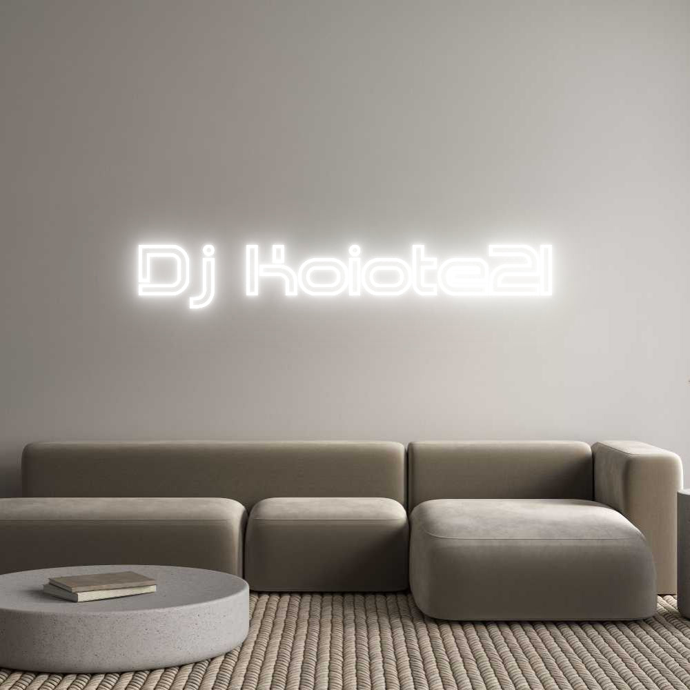 Custom Neon Sign Online Editor Dj Koiote21
