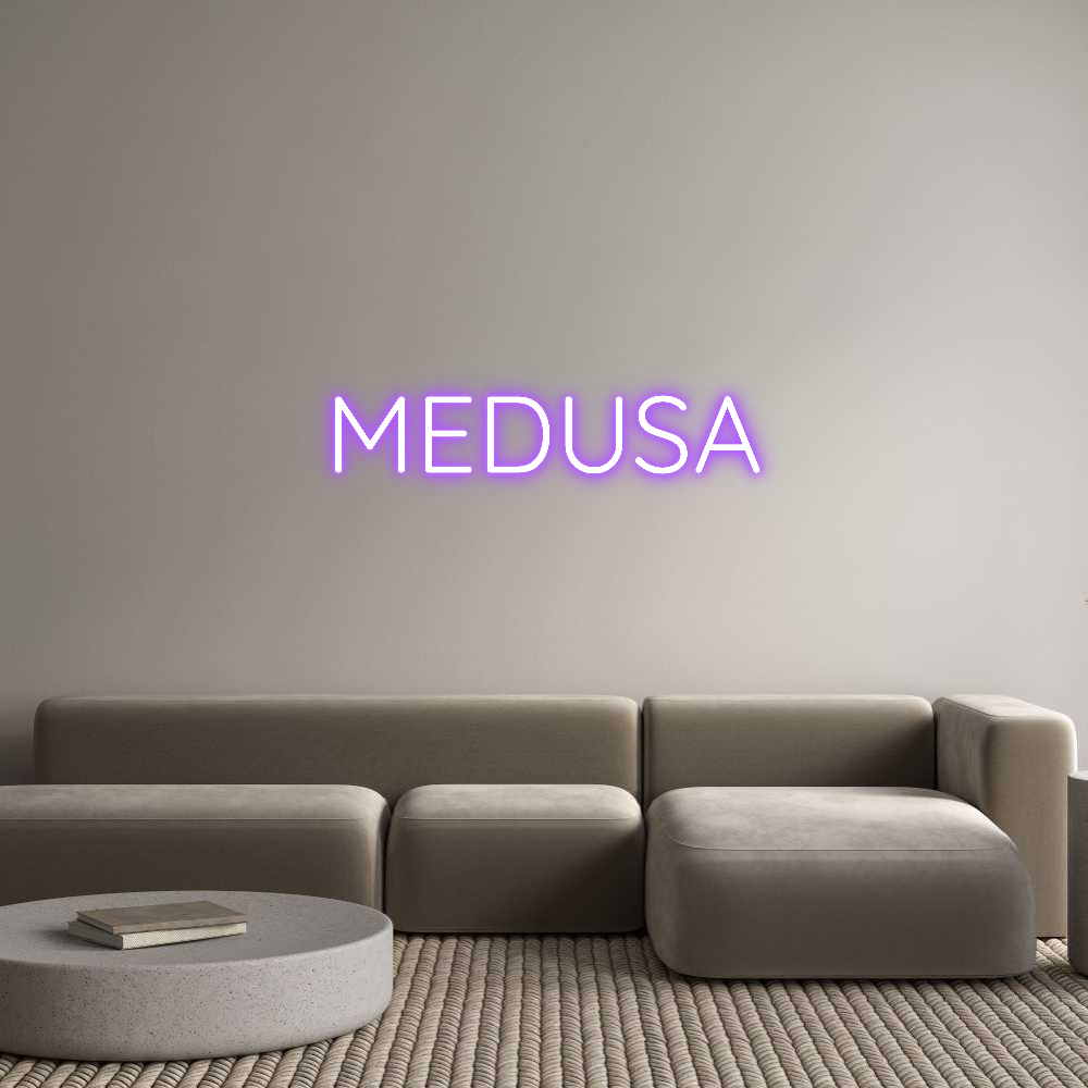 Custom Neon Sign Online Editor MEDUSA