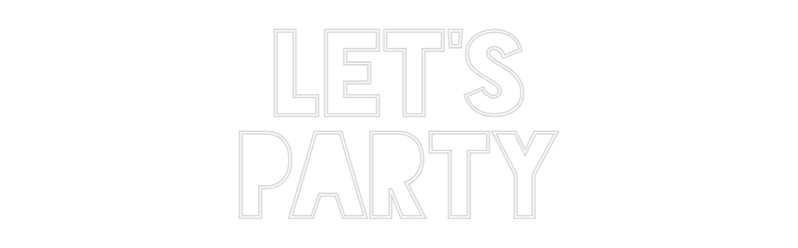 Custom Neon Sign Online Editor Let's
party