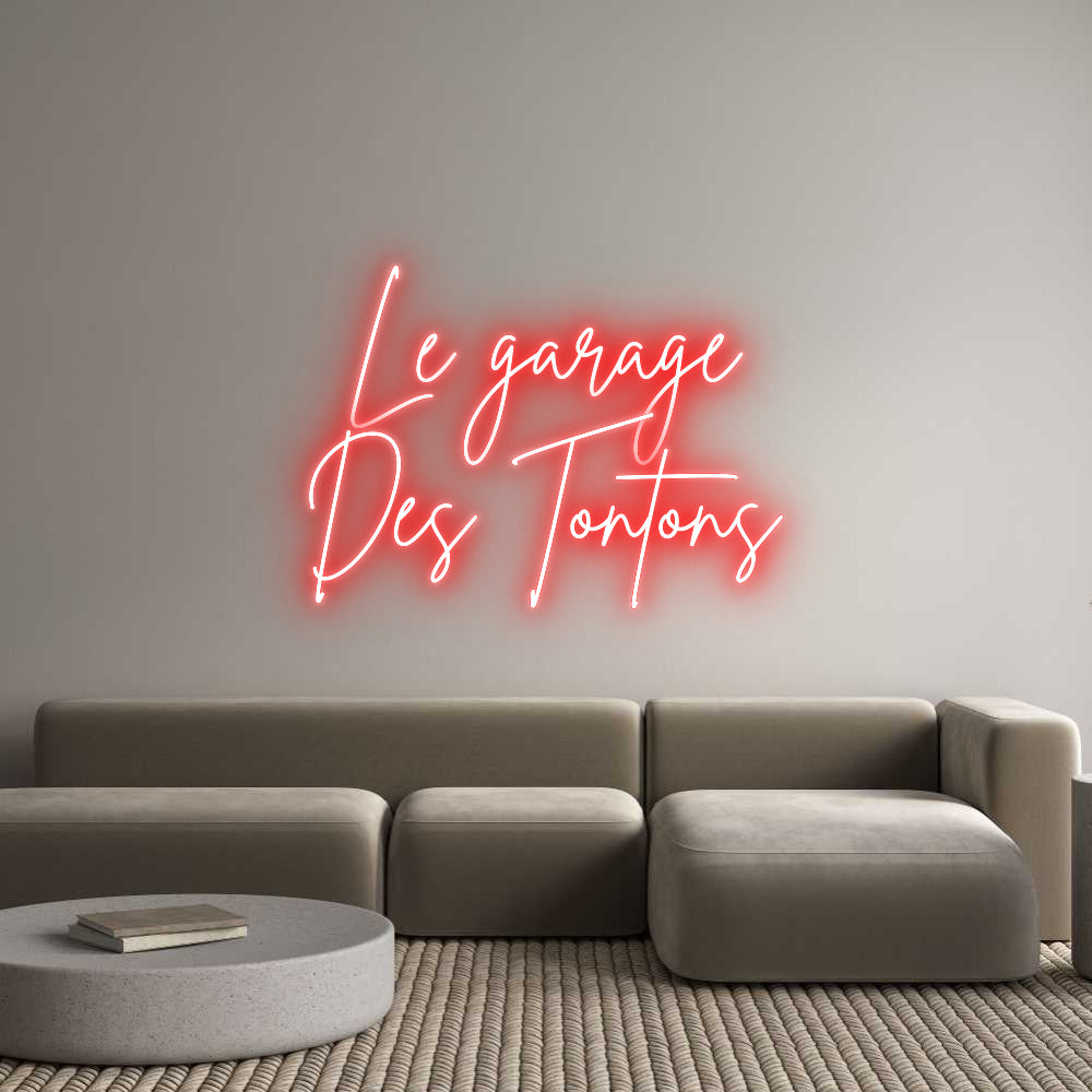 Custom Neon Sign Online Editor Le garage
De...