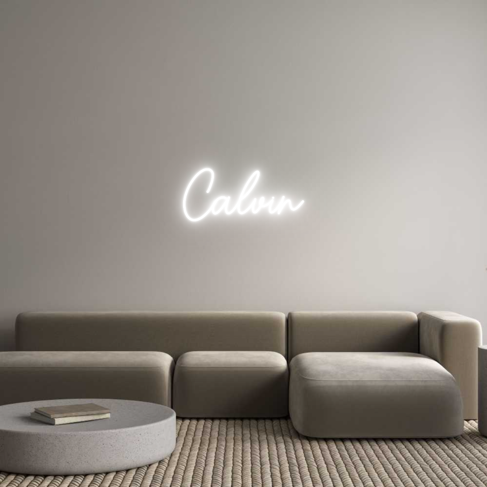 Custom Neon Sign Online Editor Calvin