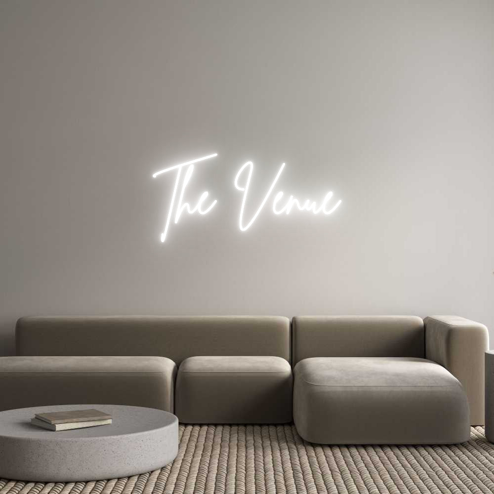 Custom Neon Sign Online Editor The Venue