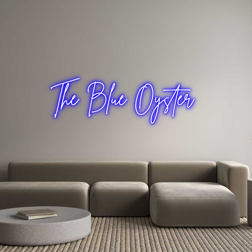 Custom Neon Sign Online Editor The Blue Oyst...