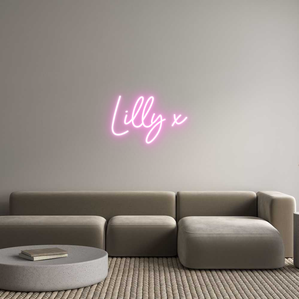 Custom Neon Sign Online Editor Lilly x