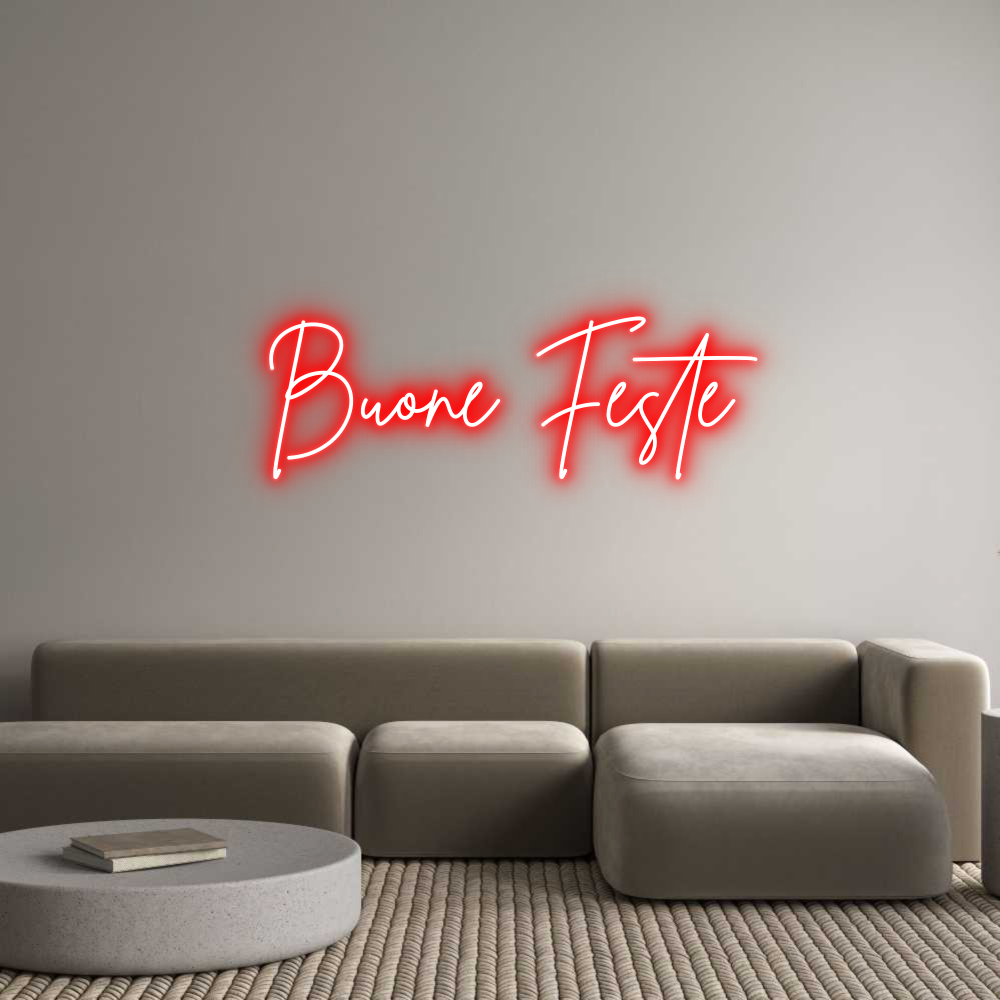 Custom Neon Sign Online Editor Buone Feste
