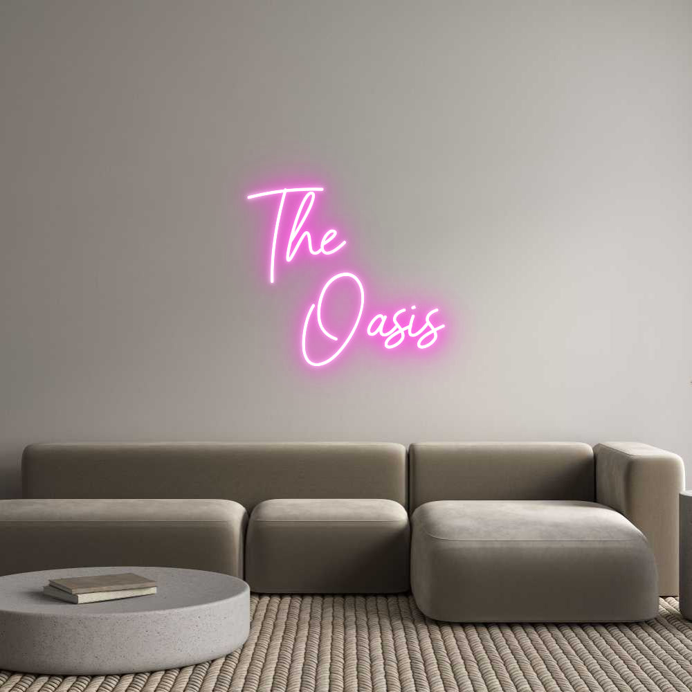 Custom Neon Sign Online Editor The
   Oasis