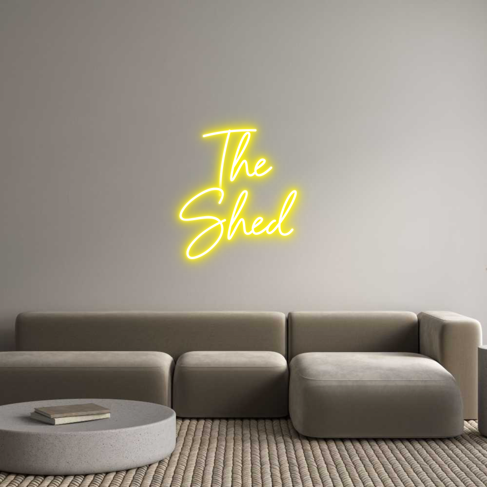 Custom Neon Sign Online Editor The 
Shed