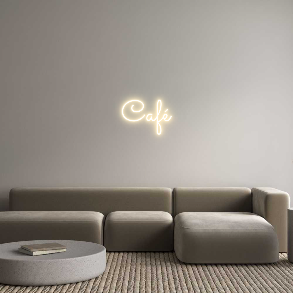 Custom Neon Sign Online Editor Café