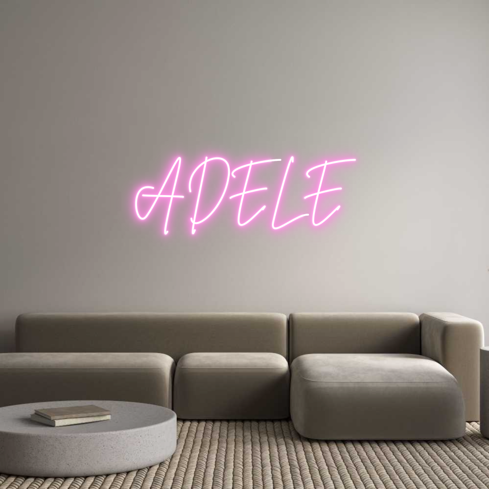 Custom Neon Sign Online Editor ADELE