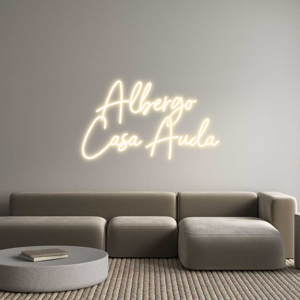 Custom Neon Sign Online Editor Albergo 
Cas...