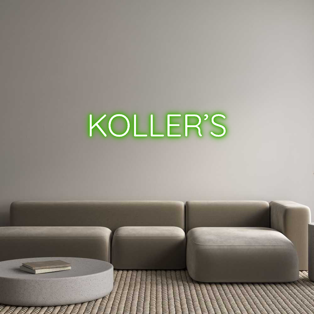 Custom Neon Sign Online Editor KOLLER’S