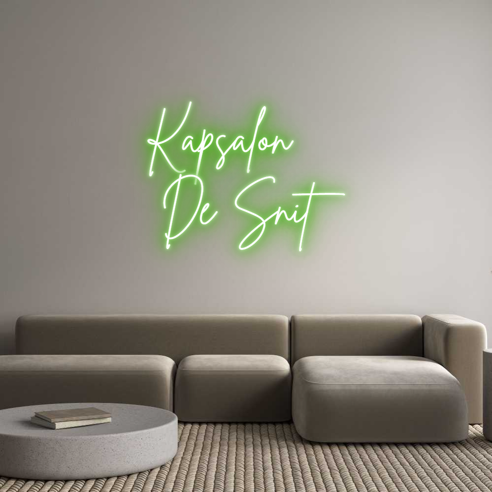 Custom Neon Sign Online Editor Kapsalon
 De...
