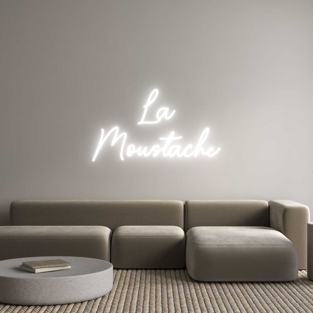 Custom Neon Sign Online Editor La
Moustache