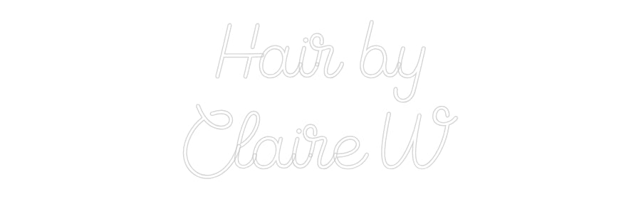 Custom Neon Sign Online Editor Hair by
Clai...