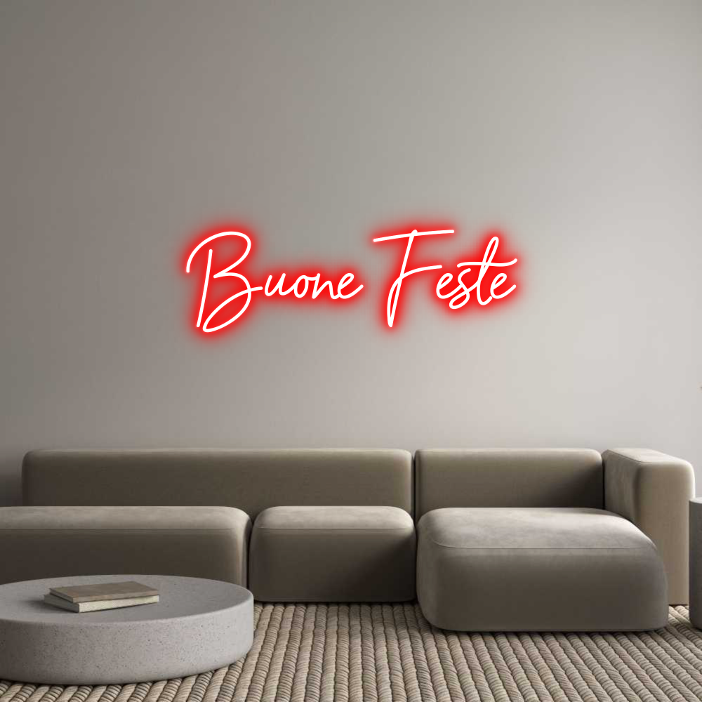 Custom Neon Sign Online Editor Buone Feste