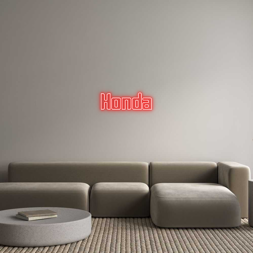 Custom Neon Sign Online Editor Honda