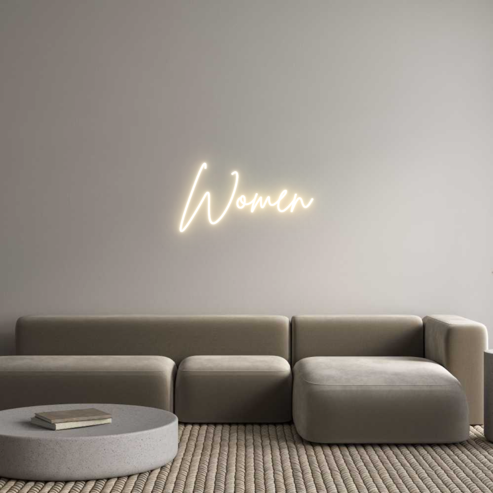 Custom Neon Sign Online Editor Women