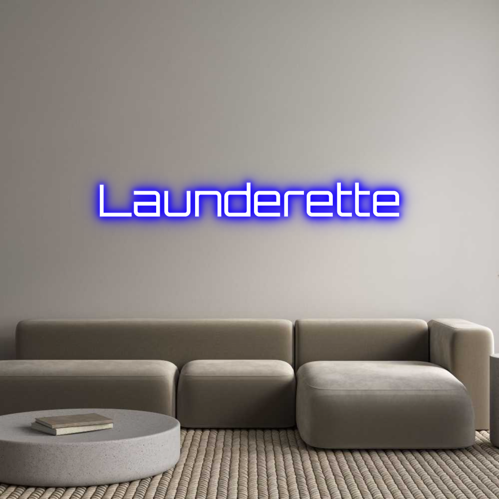 Custom Neon Sign Online Editor Launderette