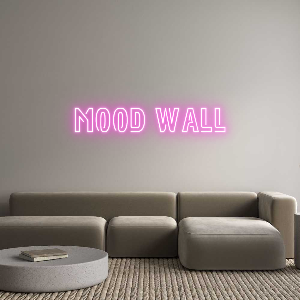 Custom Neon Sign Online Editor MOOD WALL