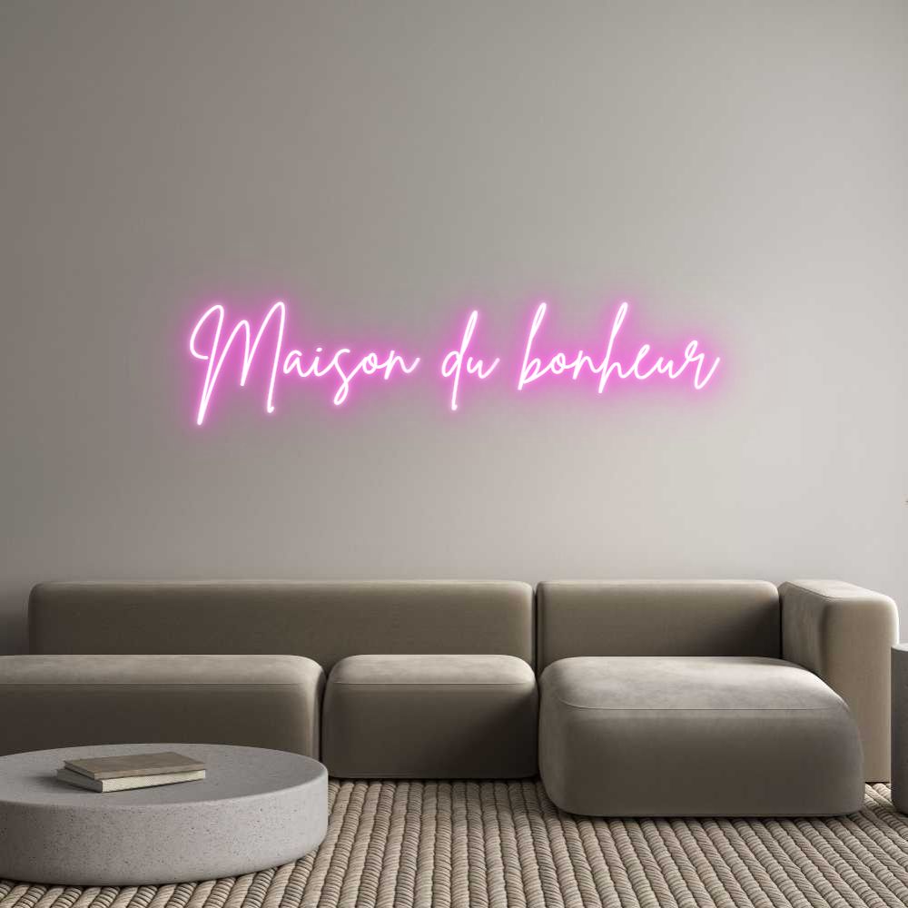 Custom Neon Sign Online Editor Maison du bon...