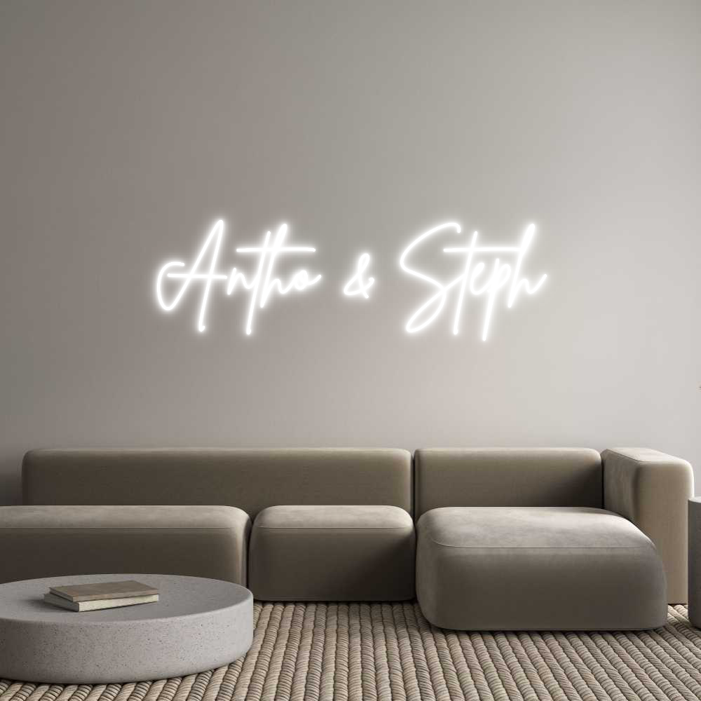 Custom Neon Sign Online Editor Antho & Steph