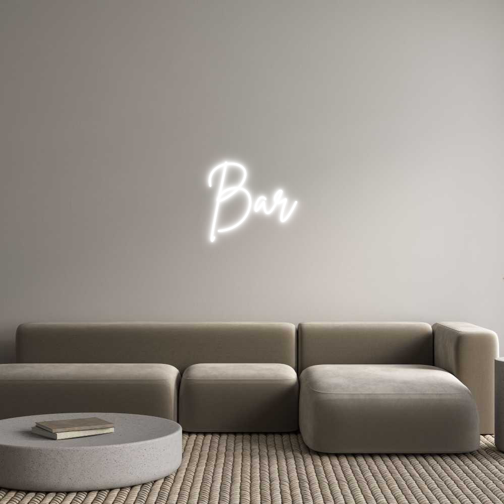 Custom Neon Sign Online Editor Bar