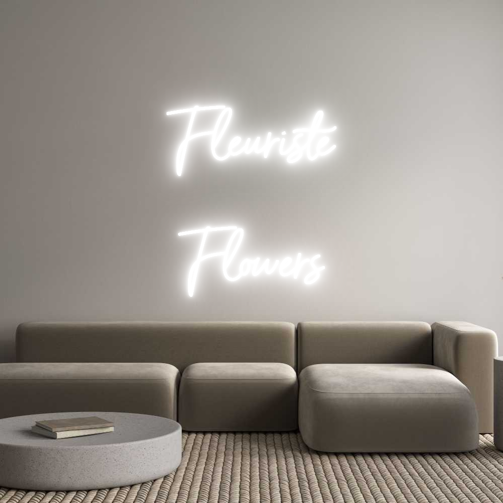 Custom Neon Sign Online Editor Fleuriste

...