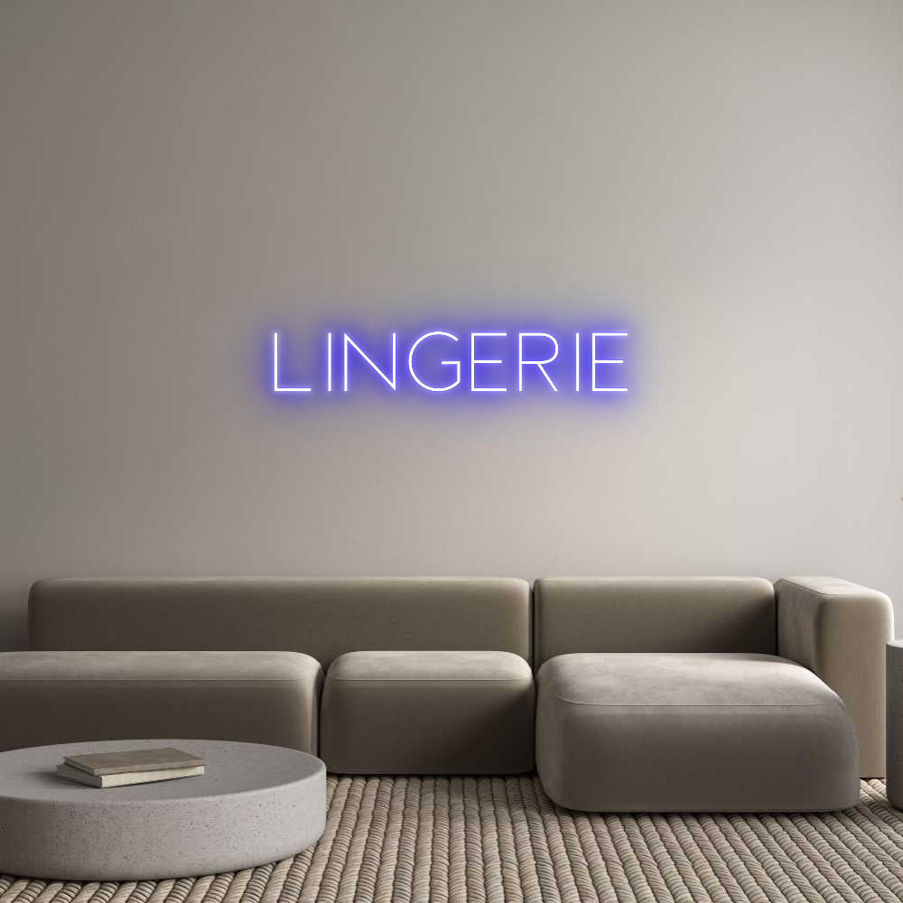 Custom Neon Sign Online Editor LINGERIE