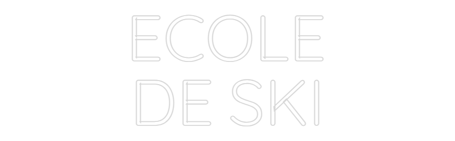 Custom Neon Sign Online Editor ECOLE
DE SKI
