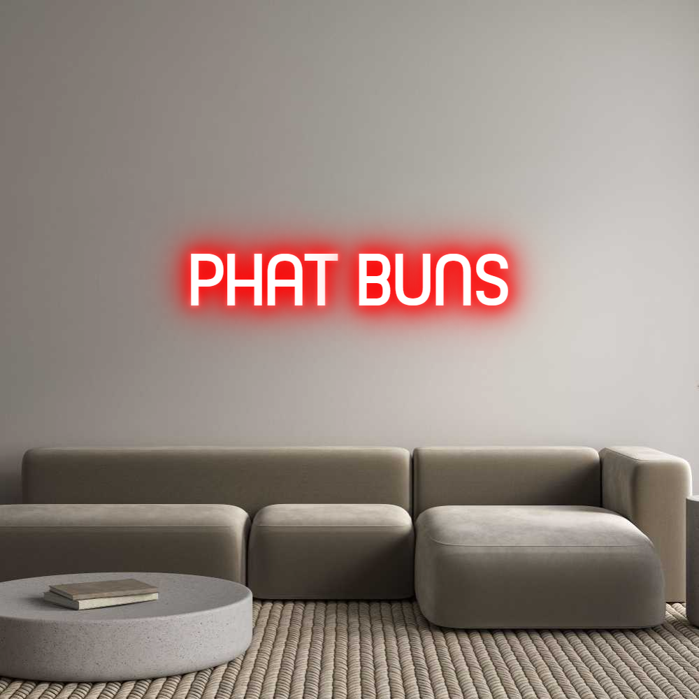 Custom Neon Sign Online Editor PHAT BUNS