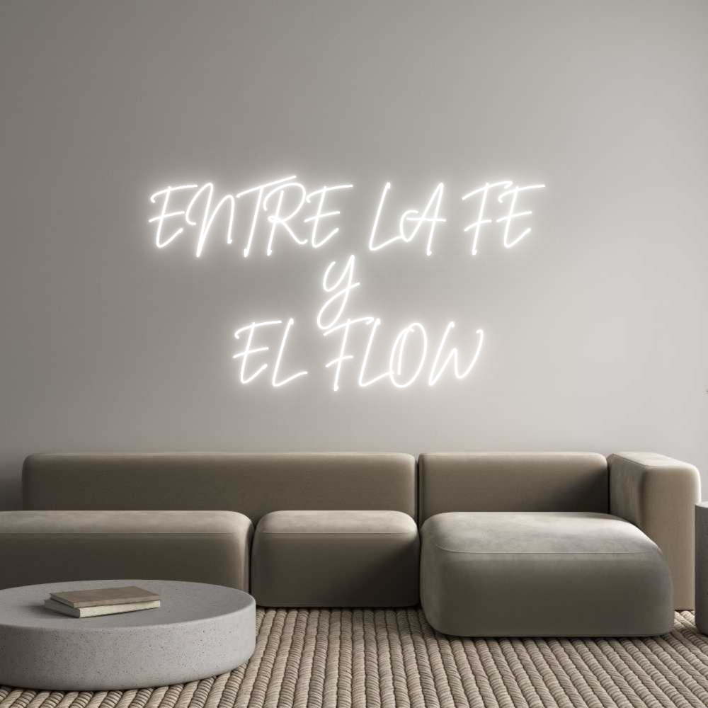 Custom Neon Sign Online Editor ENTRE LA FE 
...