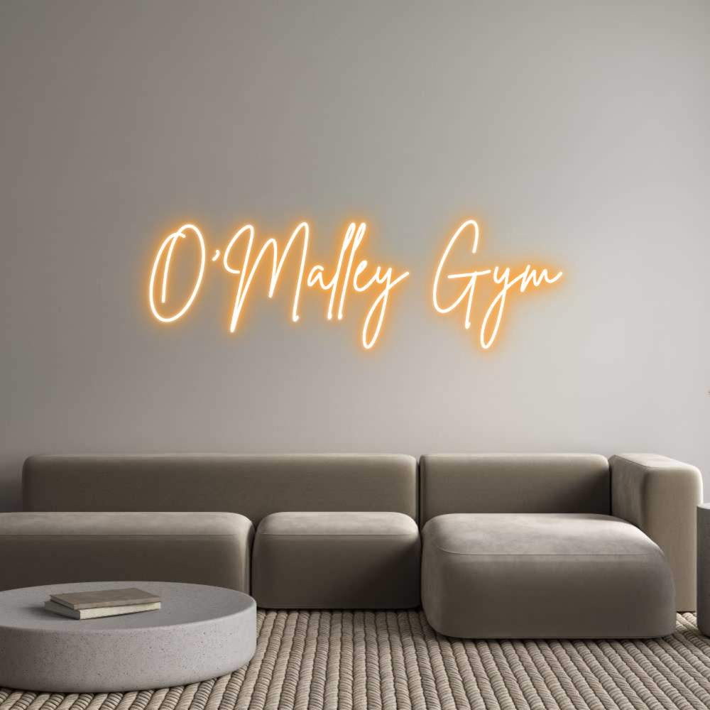 Custom Neon Sign Online Editor O'Malley Gym