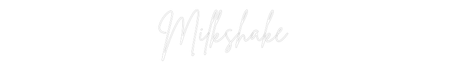 Custom Back Lit Neon Sign Online Editor Milkshake