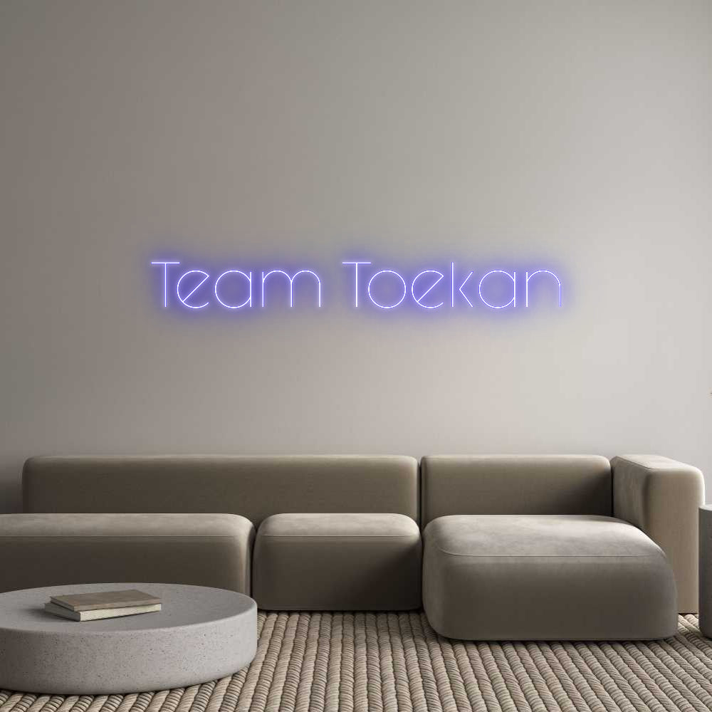 Custom Neon Sign Online Editor Team Toekan