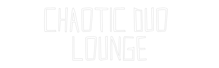 Custom Neon Sign Online Editor Chaotic Duo 
...
