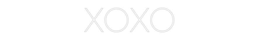Custom Neon Sign Online Editor XOXO
