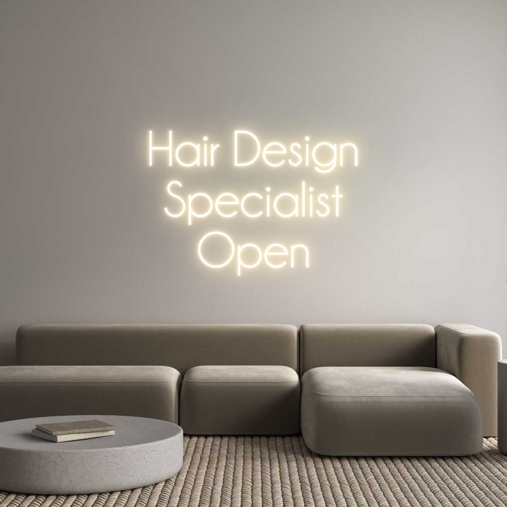 Custom Neon Sign Online Editor Hair Design
...