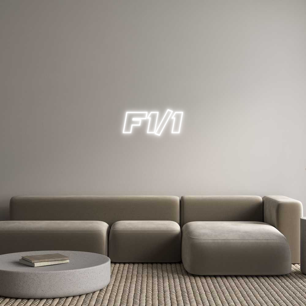 Custom Neon Sign Online Editor F1/1