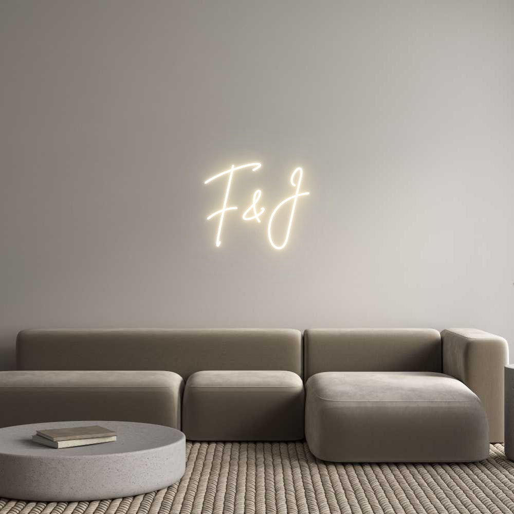 Custom Neon Sign Online Editor F&J