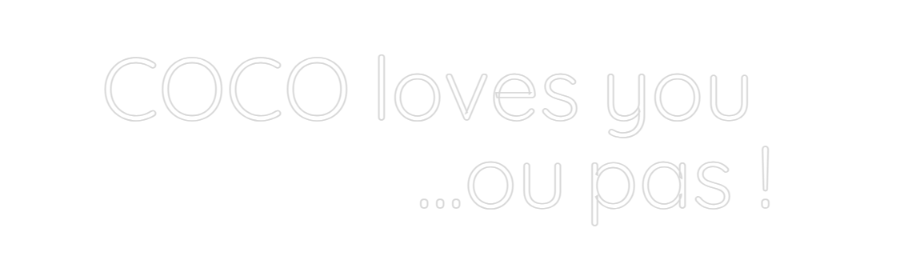 Custom Neon Sign Online Editor COCO loves yo...