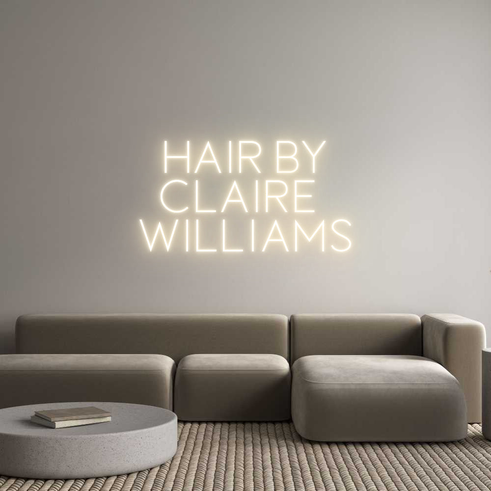 Custom Neon Sign Online Editor Hair by
Clai...