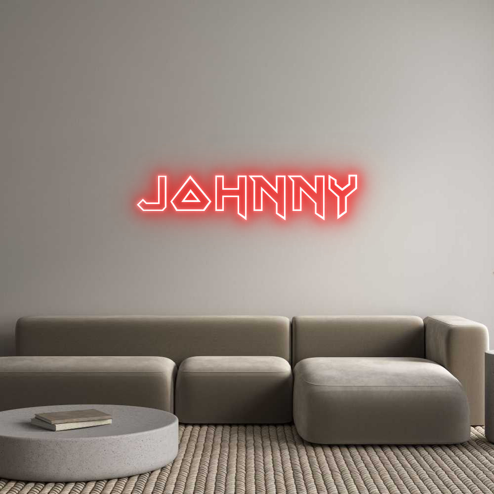 Custom Neon Sign Online Editor Johnny