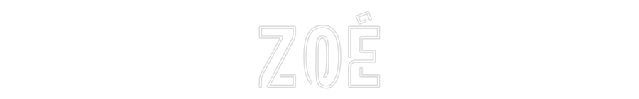 Custom Neon Sign Online Editor Zoé