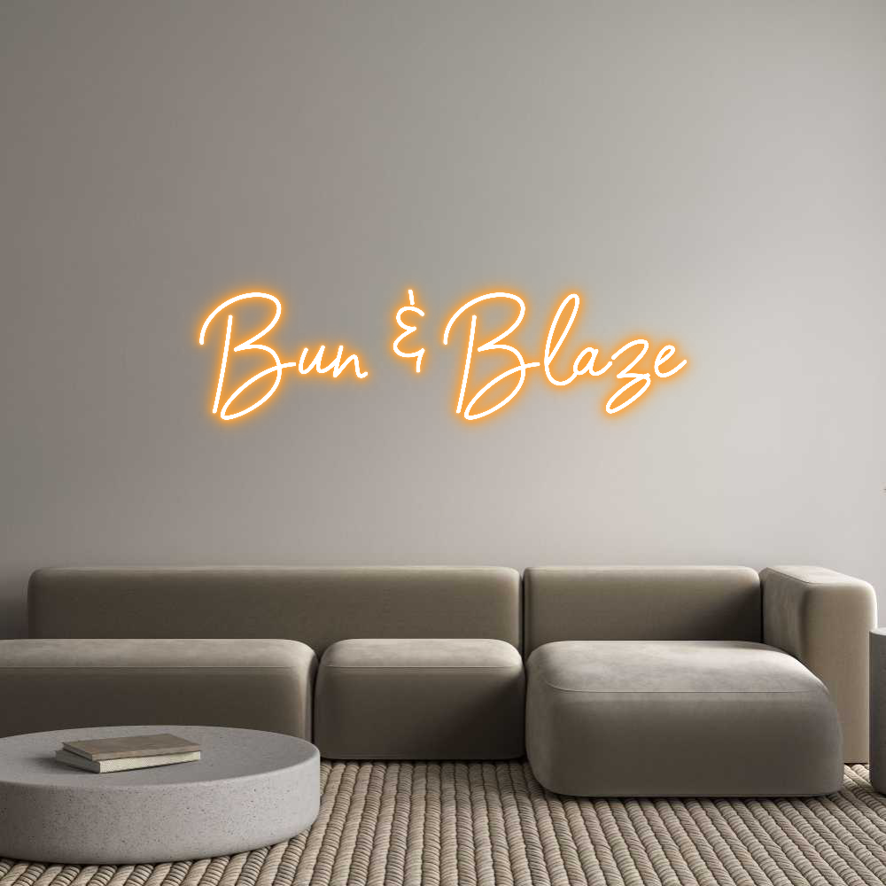 Custom Neon Sign Online Editor Bun & Blaze