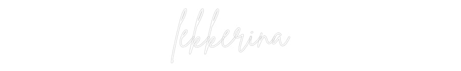 Custom Neon Sign Online Editor lekkerina