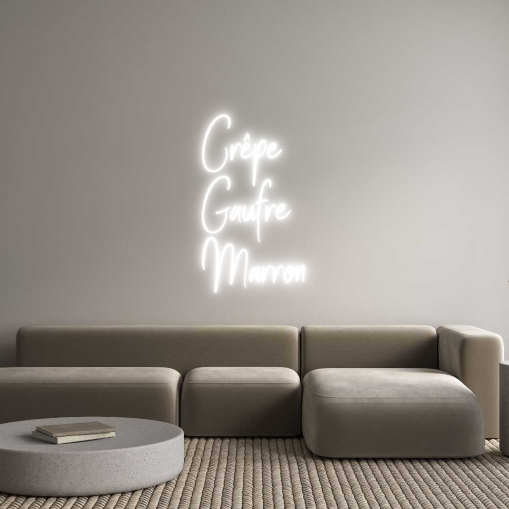 Custom Neon Sign Online Editor Crêpe
Gaufre...