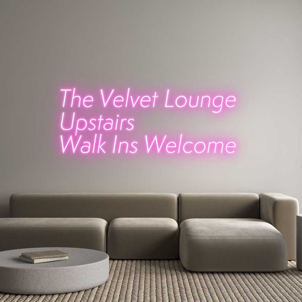 Custom Neon Sign Online Editor The Velvet Lo...