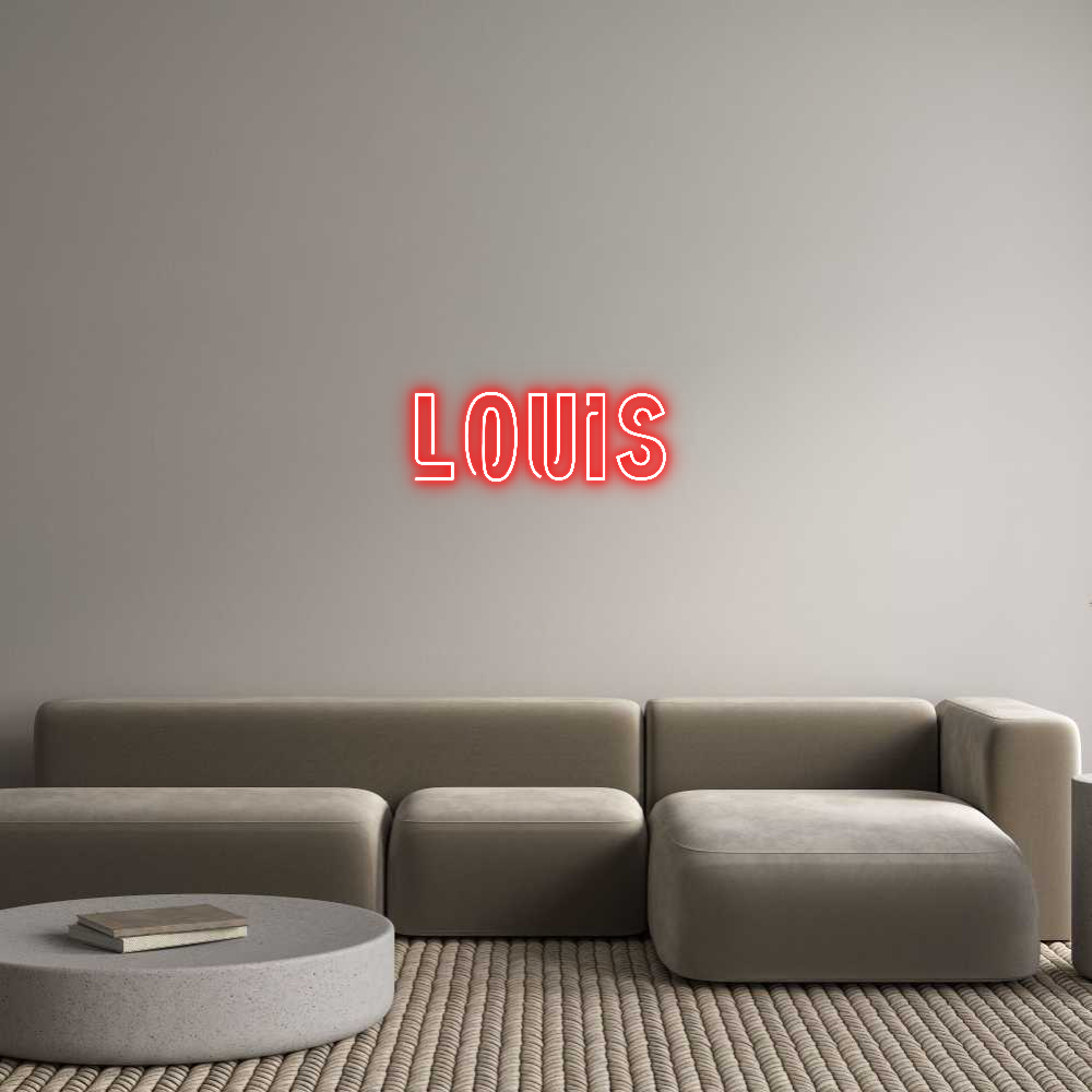 Custom Neon Sign Online Editor LOUIS