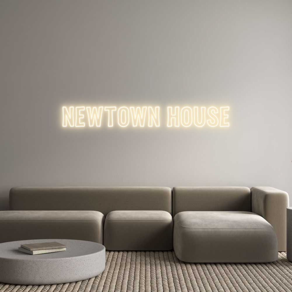 Custom Neon Sign Online Editor NEWTOWN HOUSE