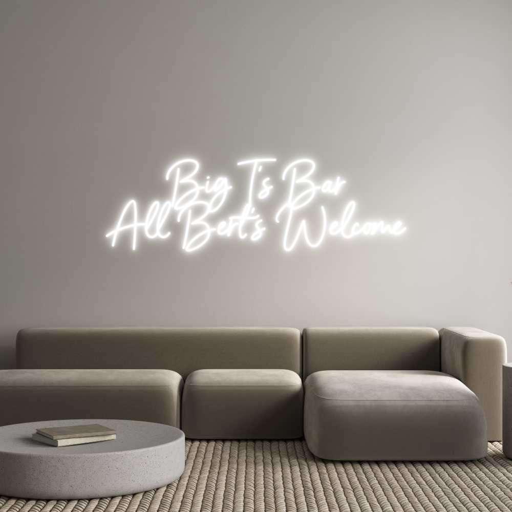 Custom Neon Sign Online Editor Big T's Bar
...